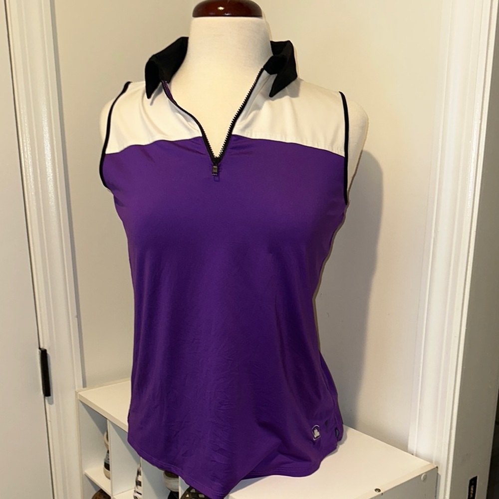 Belyn Key Women's Golf Sleeveless Panther -  Orchid/Chalk/Onyx